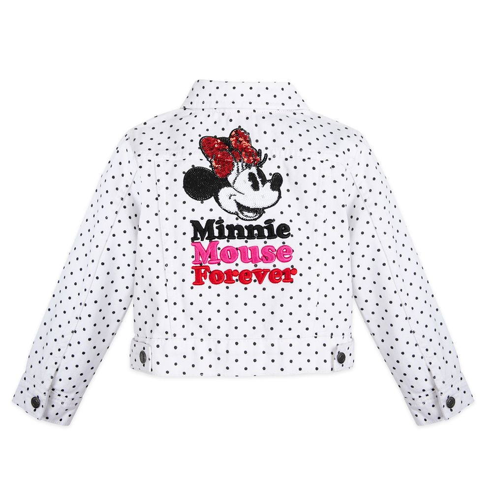Minnie Mouse Denim Jacket for Girls – White
