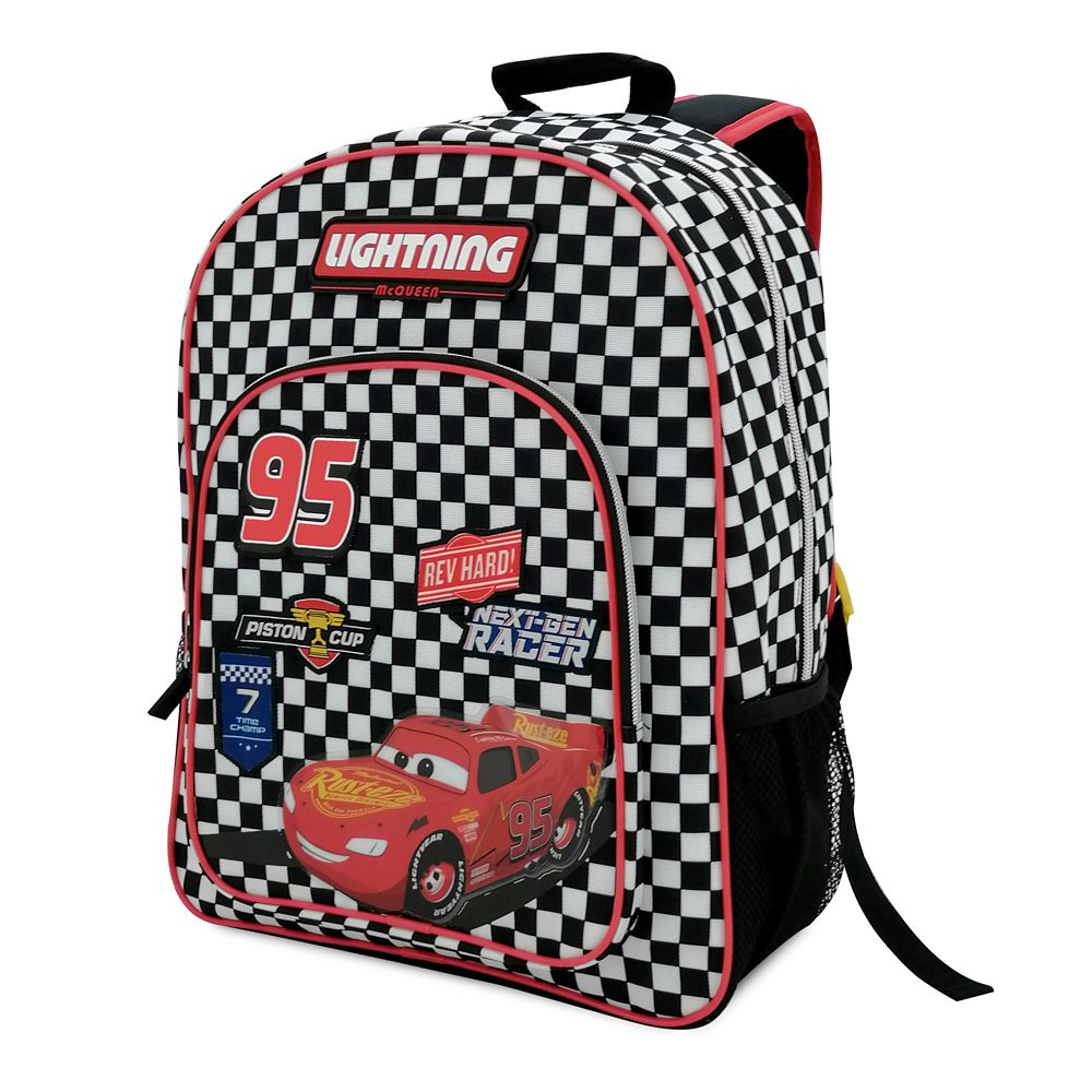 lightning mcqueen backpack and lunchbox