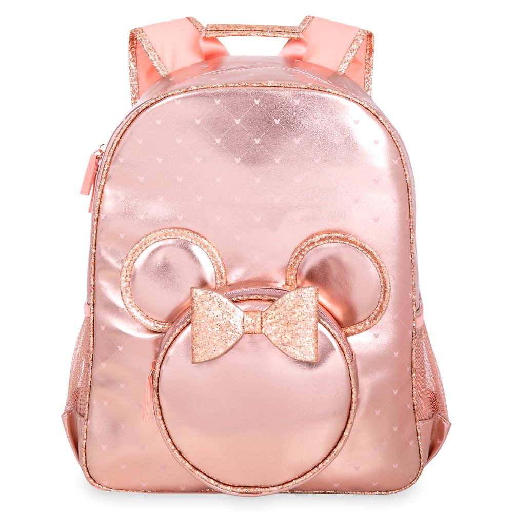 Minnie Mouse Rose Gold Backpack  Personalized Official shopDisney