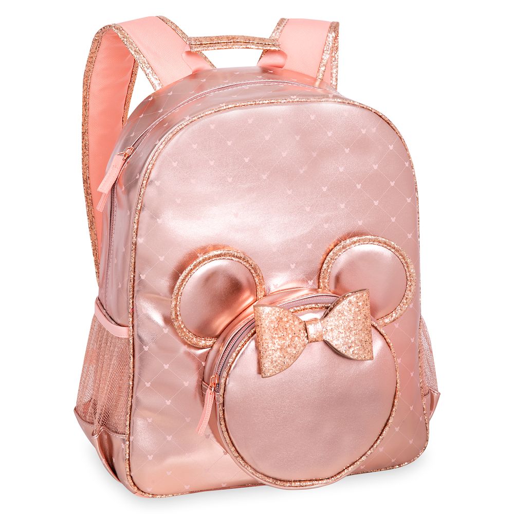 Minnie Mouse Rose Gold Backpack – Personalized