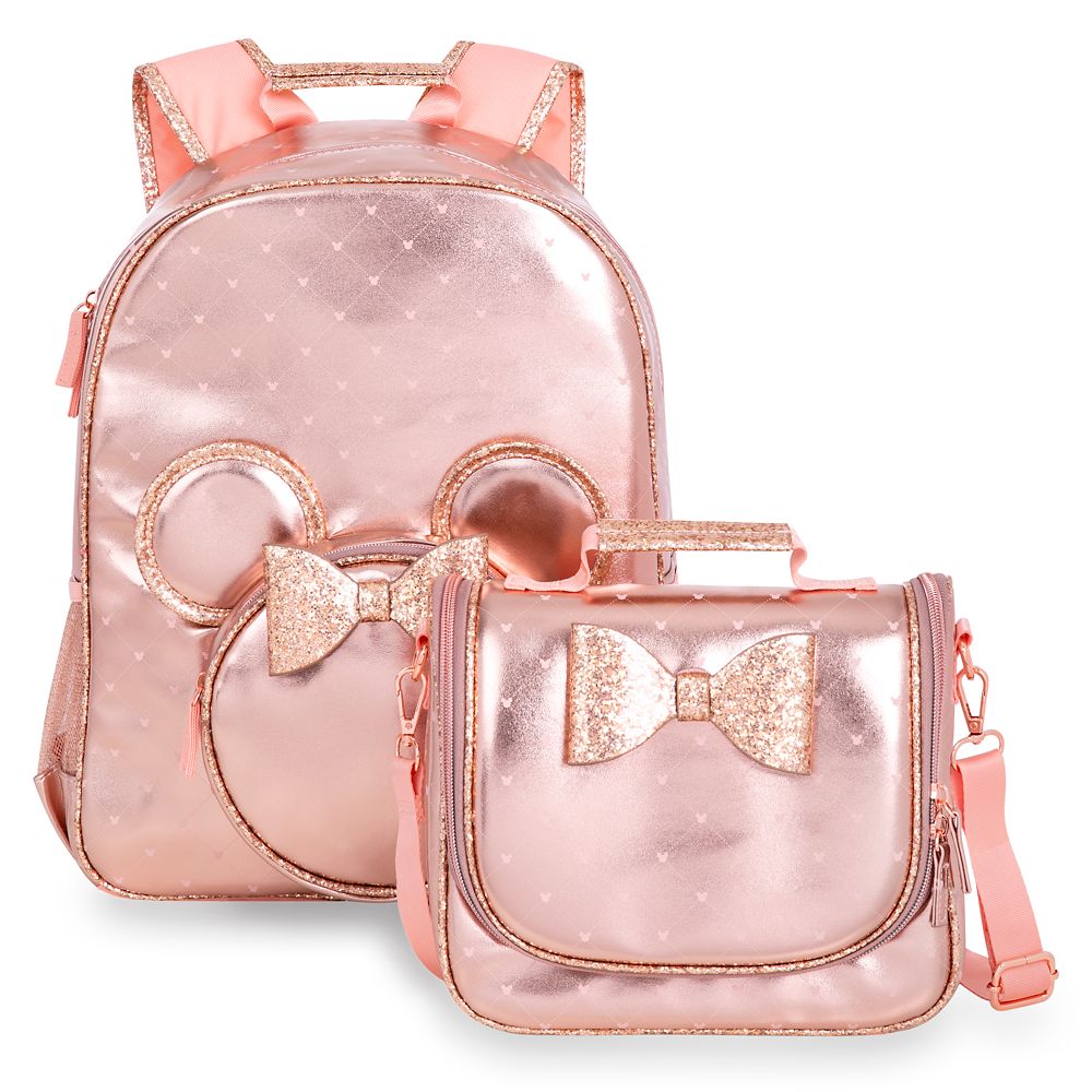 Minnie Mouse Rose Gold Backpack – Personalized