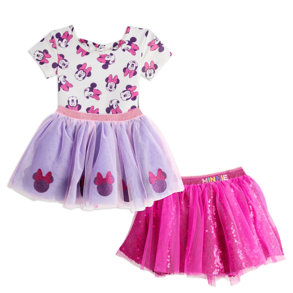 Minnie Mouse Leotard and Tutu Skirts Set for Girls