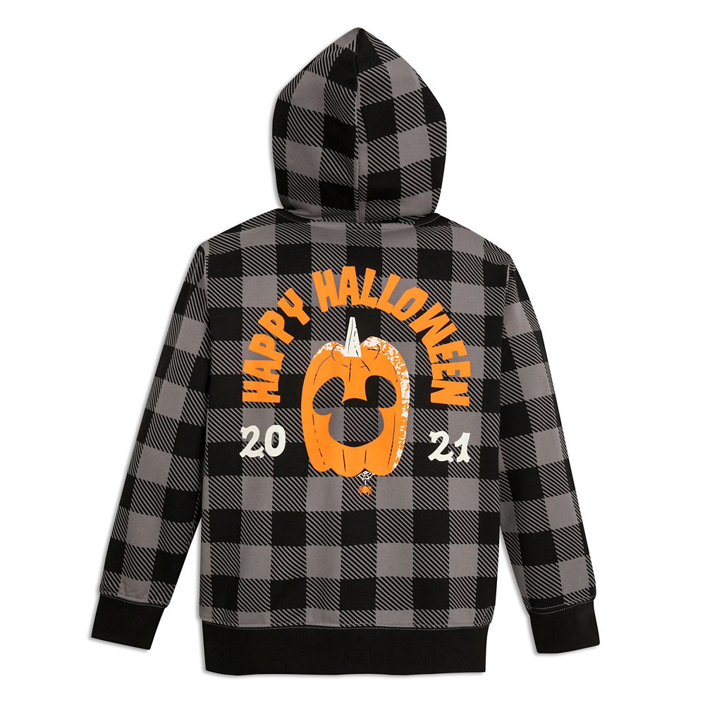 Mickey Mouse Plaid Halloween Zip Hoodie for Kids