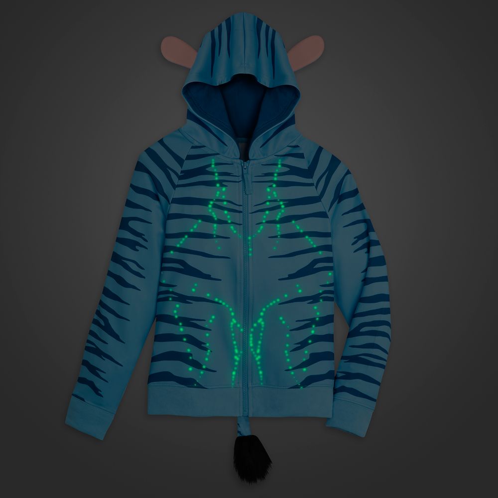 Na'vi Glow-in-the-Dark Zip Hoodie for Kids &ndash; Pandora &ndash; The World of Avatar