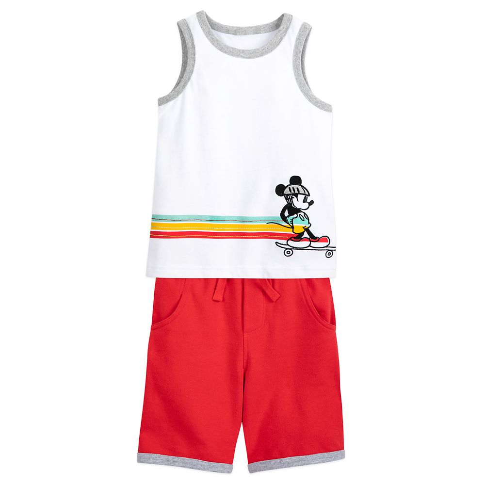 Mickey Mouse Tank Top and Shorts Set for Boys