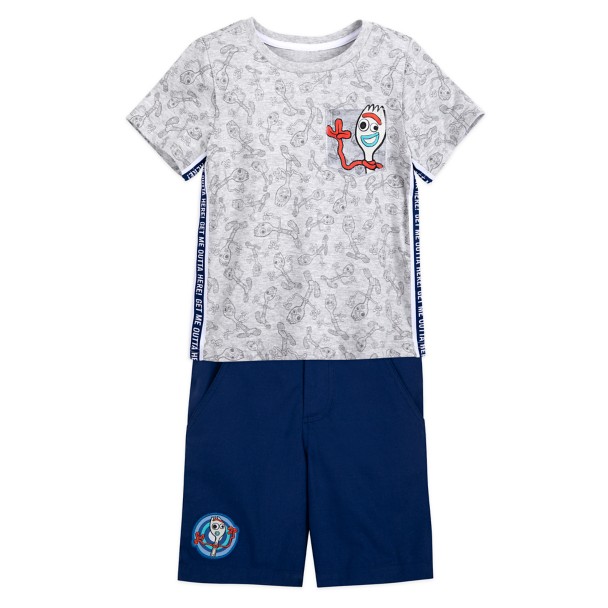 Forky T-Shirt and Shorts Set for Boys – Toy Story 4