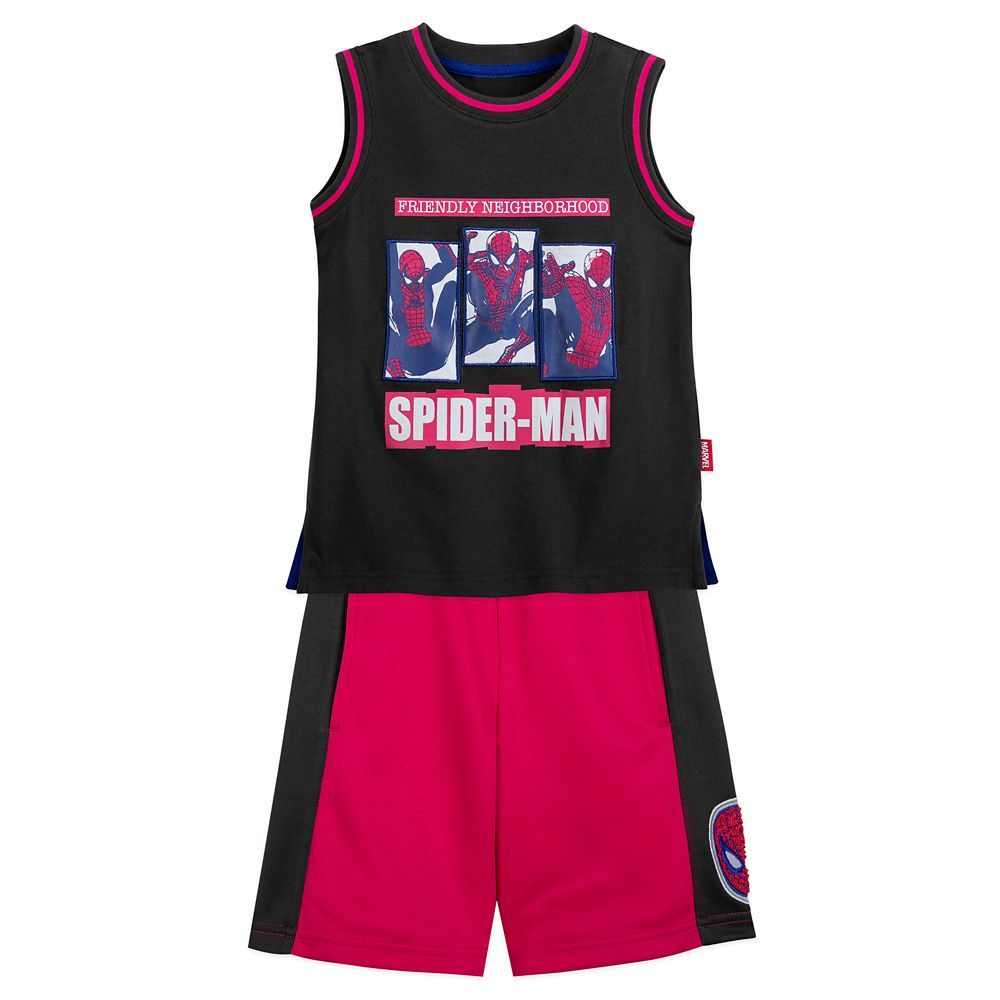 Spider-Man Tank Top and Shorts Set for Boys