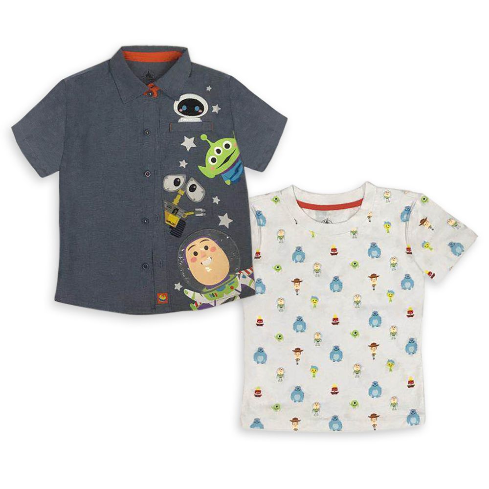 World of Pixar Woven Shirt and T-Shirt Set for Toddlers