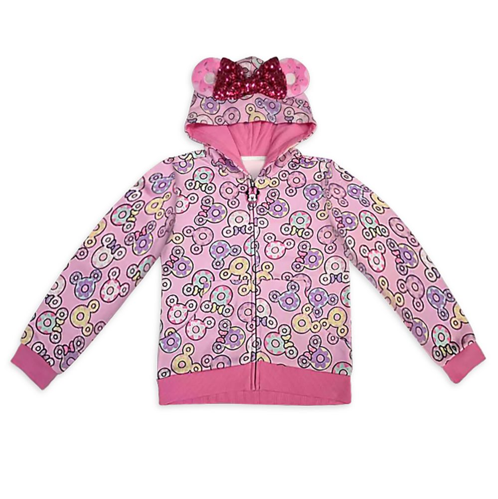 Minnie Mouse Donut Zip-Up Hoodie for Girls