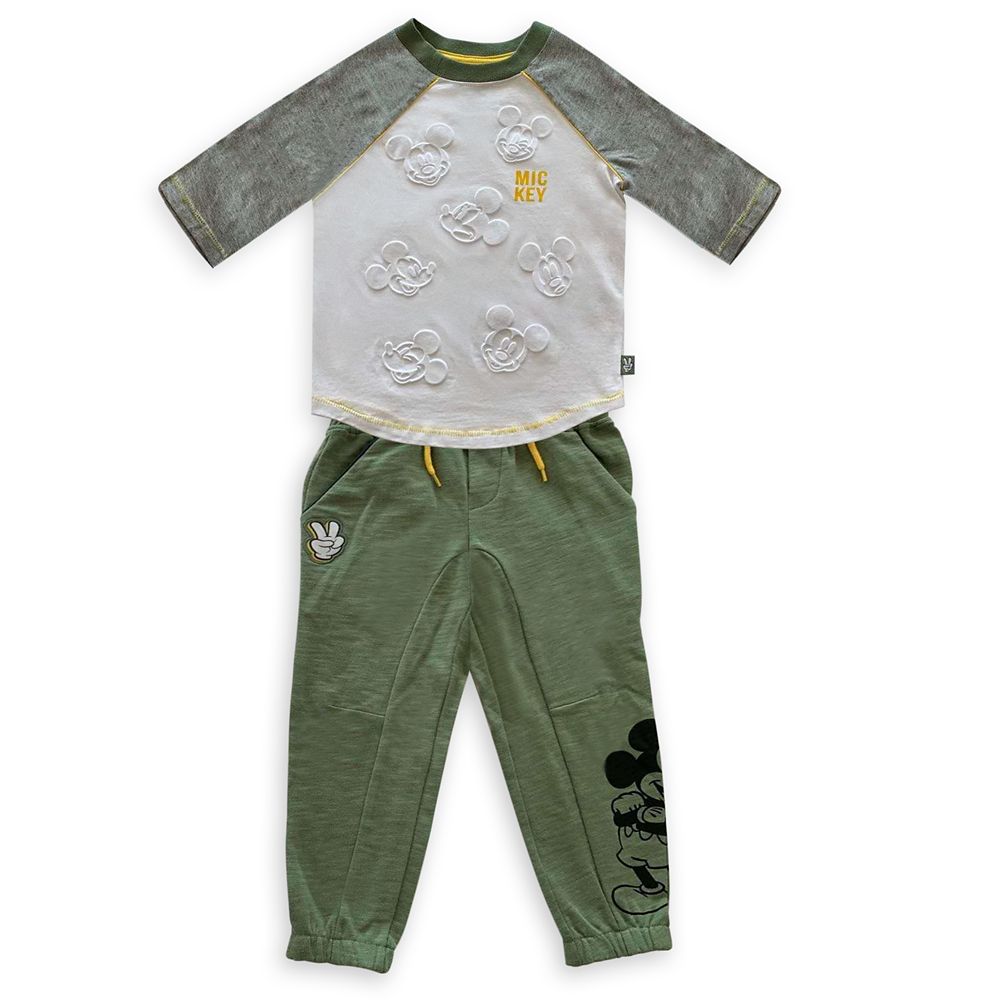 Mickey Mouse Raglan Shirt and Sweatpants Set for Boys