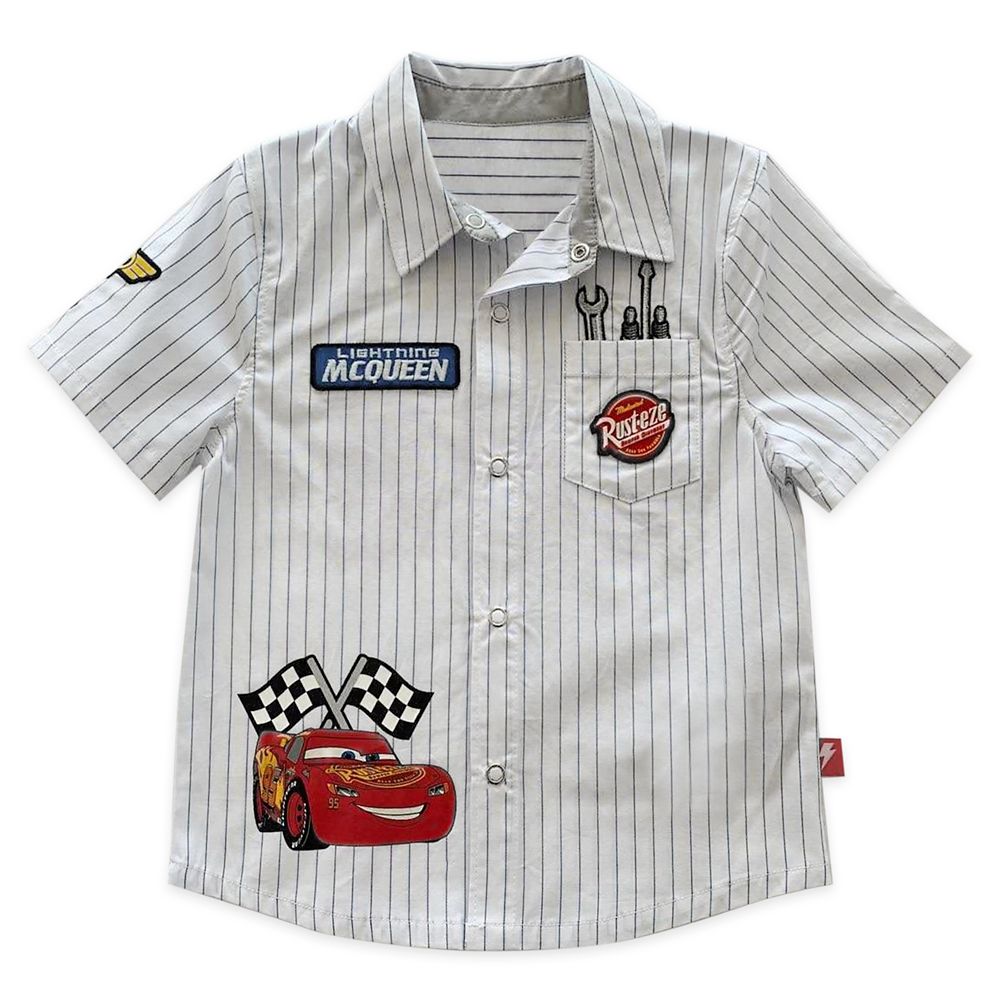 Lightning McQueen Mechanic Shirt for Boys