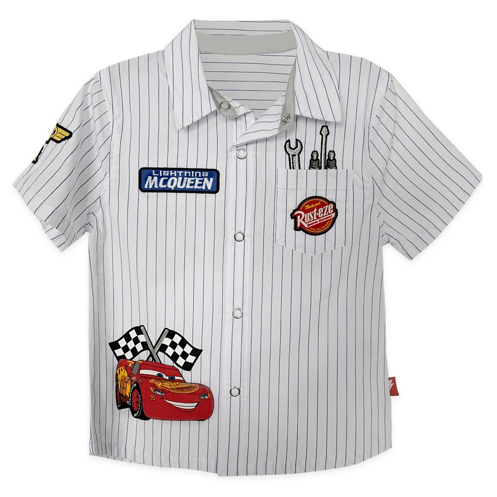 Lightning McQueen Mechanic Shirt for Boys