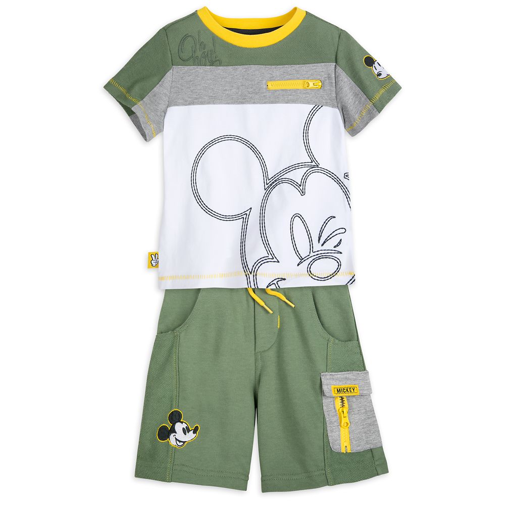 Mickey Mouse T-Shirt and Shorts Set for Boys