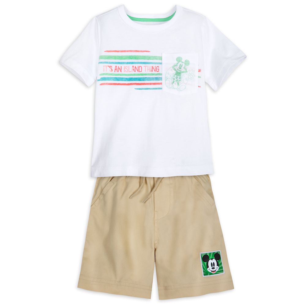 Mickey Mouse Tropical T-Shirt and Shorts Set for Boys has hit the shelves