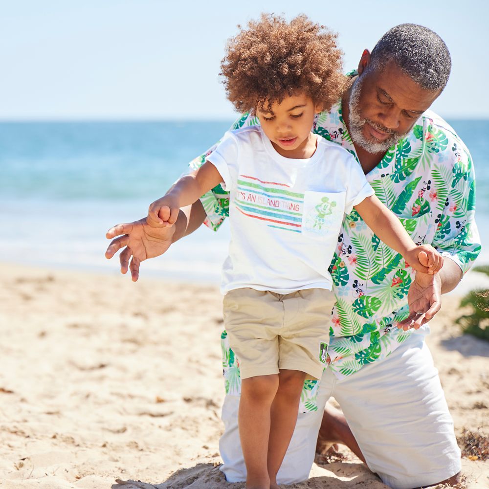 Mickey Mouse Tropical T-Shirt and Shorts Set for Boys