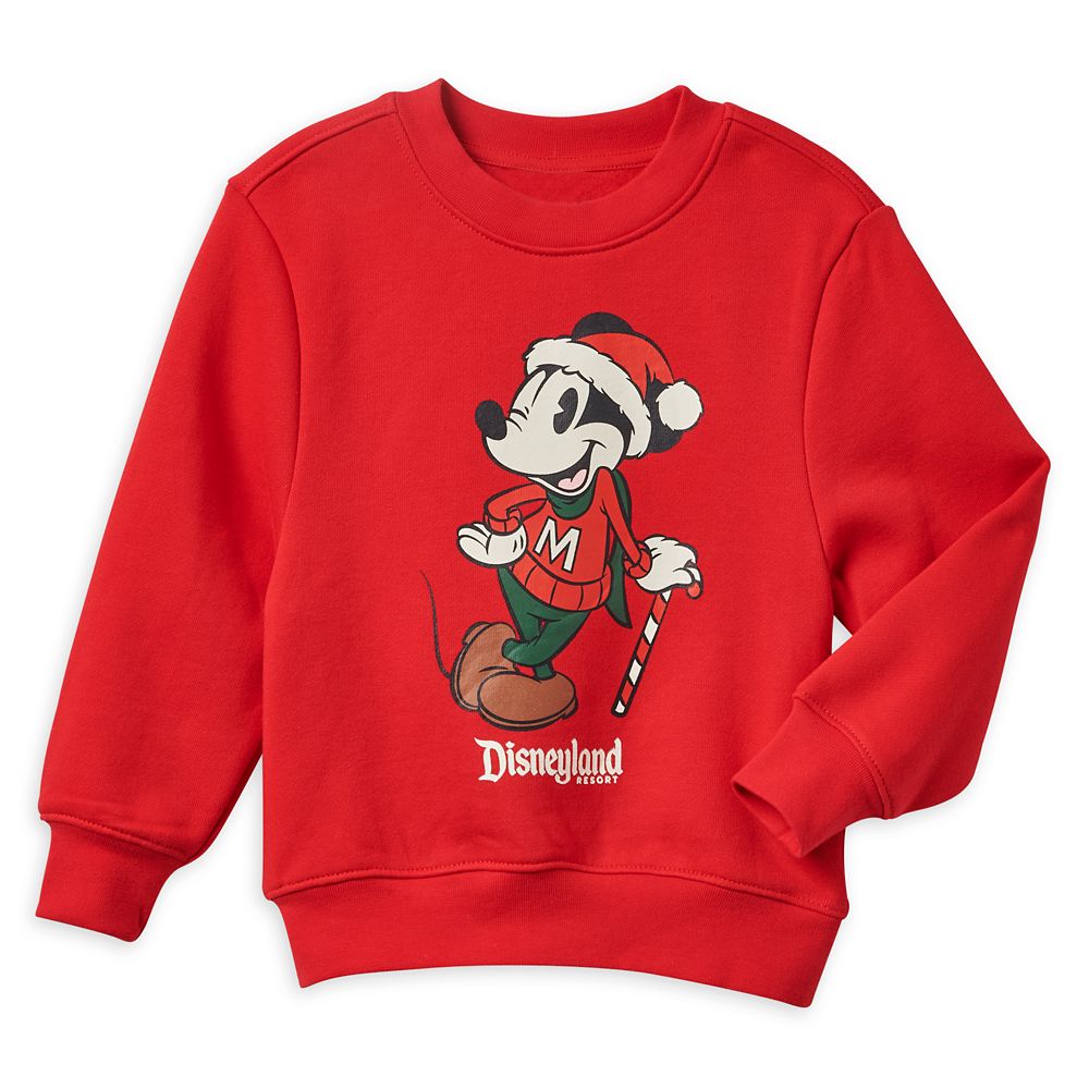 Mickey Mouse Holiday Pullover Sweatshirt for Kids – Disneyland is now out for purchase