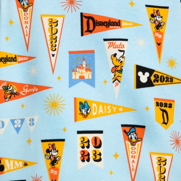 Mickey Mouse and Friends Pennant Flag Zip Hoodie for Kids – Disneyland 2023