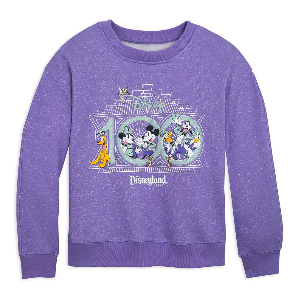 Mickey Mouse and Friends Disney100 Pullover Sweatshirt for Girls – Disneyland