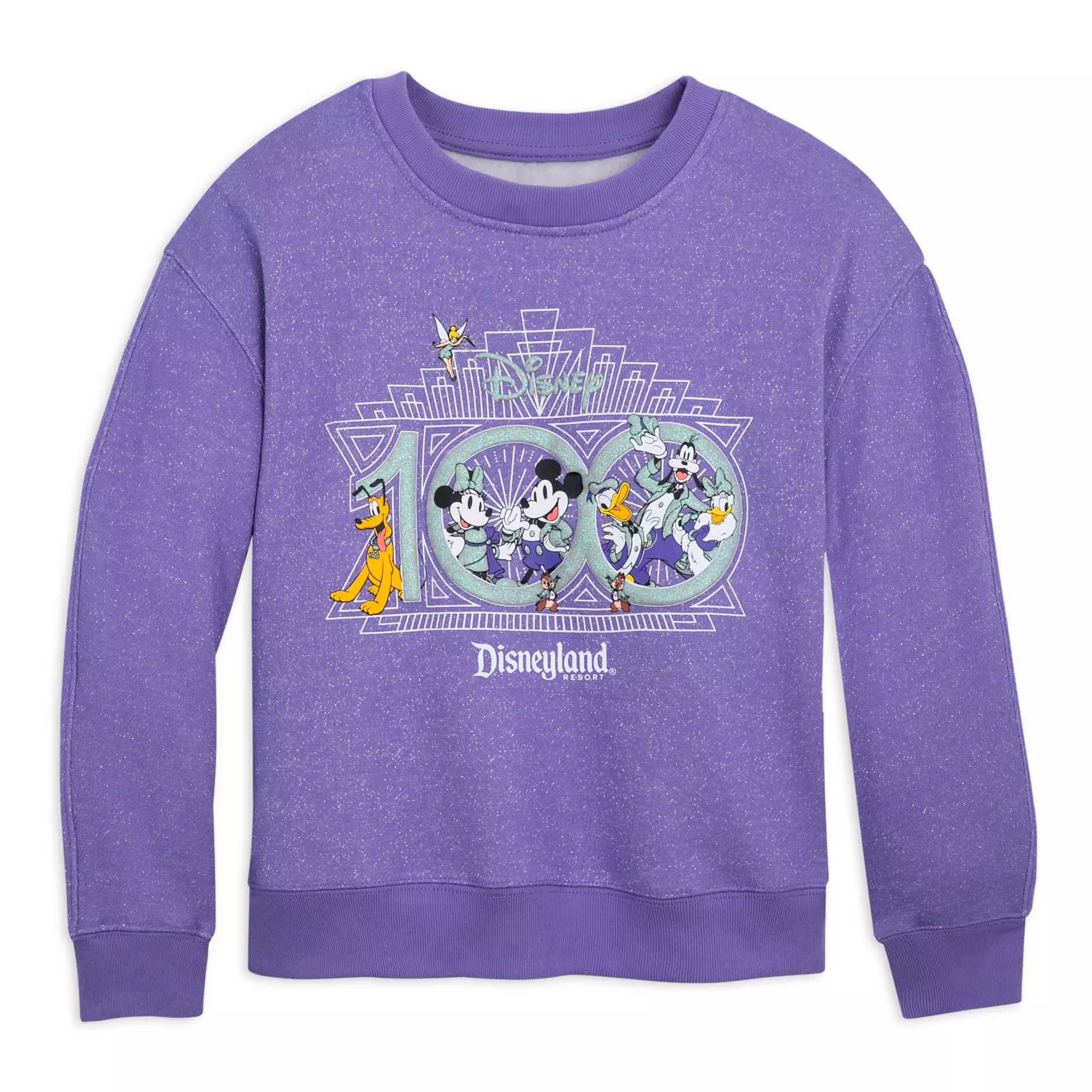 Mickey Mouse and Friends Disney100 Pullover Sweatshirt for Girls – Disneyland