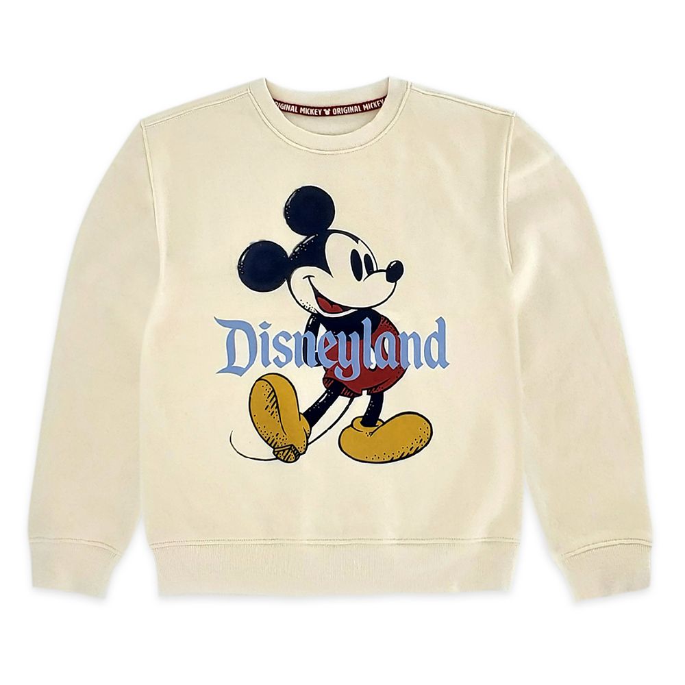 Mickey Mouse Classic Pullover Sweatshirt for Kids – Disneyland – Cream