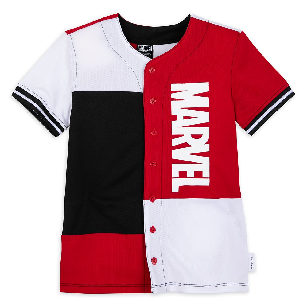 Marvel Logo Baseball Jersey for Kids by Our Universe was released today