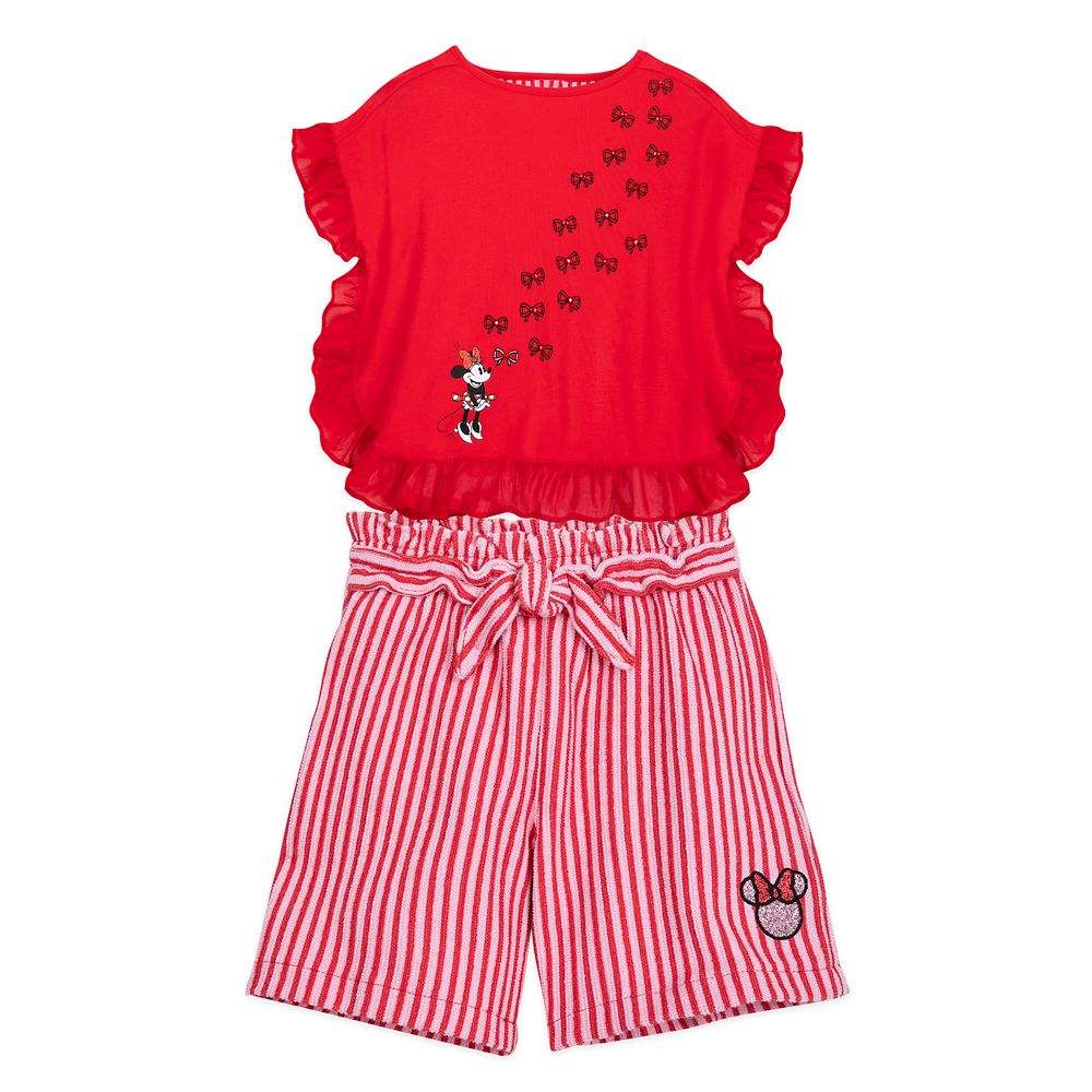 Minnie Mouse Fashion Top and Shorts Set for Girls