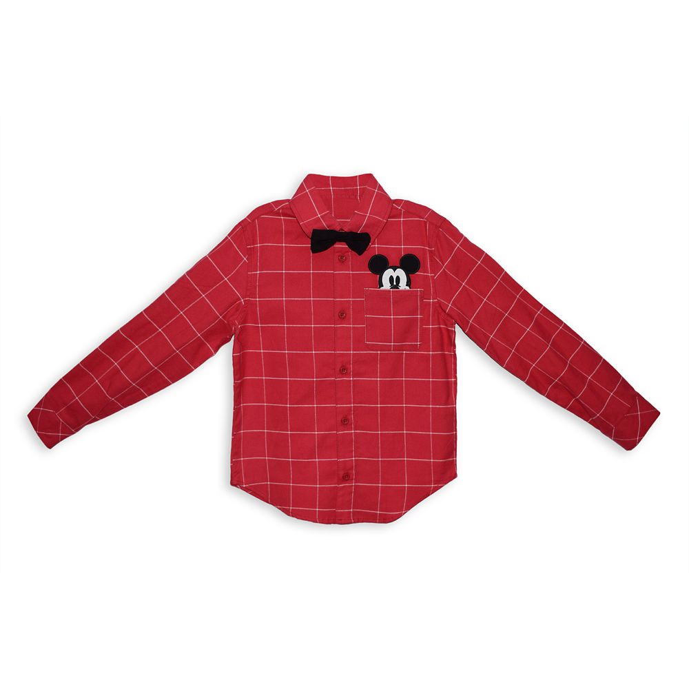 Mickey Mouse Holiday Woven Shirt for Kids