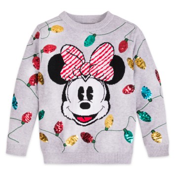 Disney Store Mickey Minnie Mouse Holiday Christmas Sweater Top Boy Girl New 