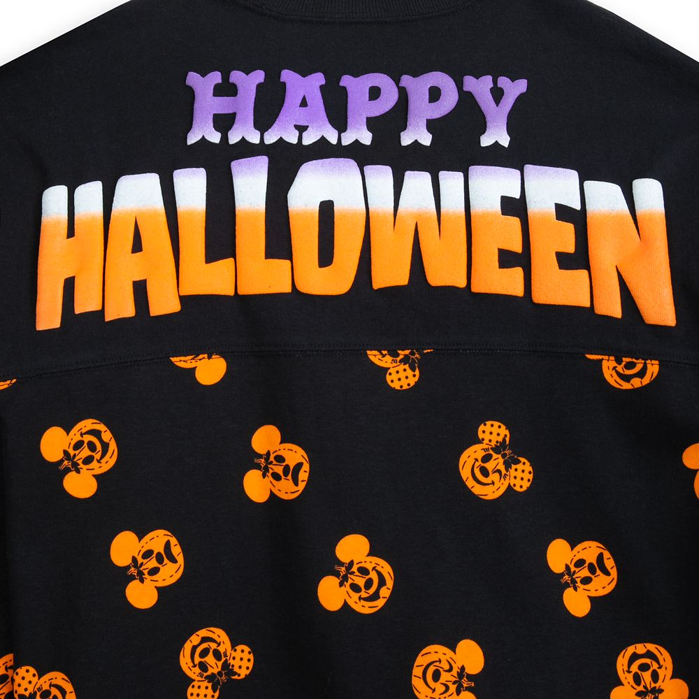 Mickey and Minnie Mouse Pumpkin Spirit Jersey for Kids – ''Happy Halloween''