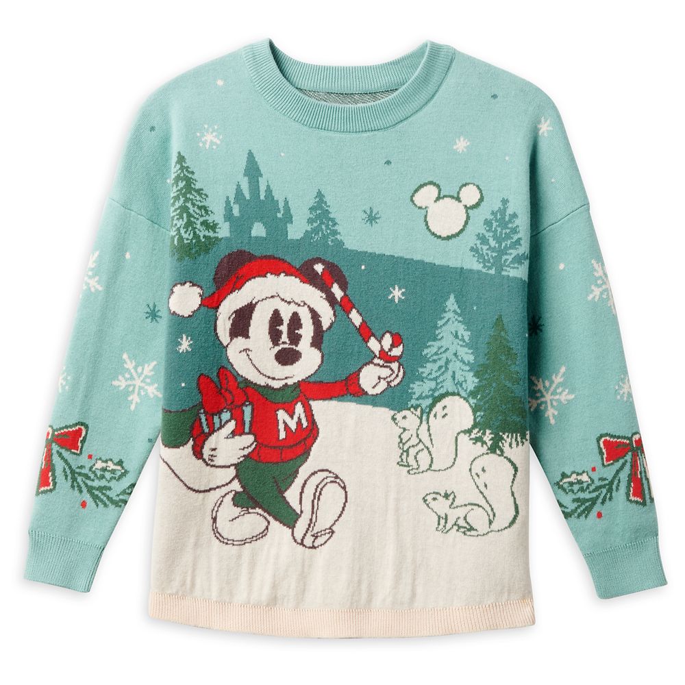 Mickey Mouse Holiday Spirit Jersey Sweater for Kids