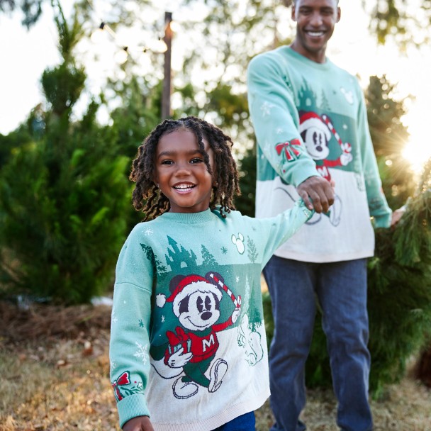 Mickey Mouse Holiday Spirit Jersey Sweater for Kids