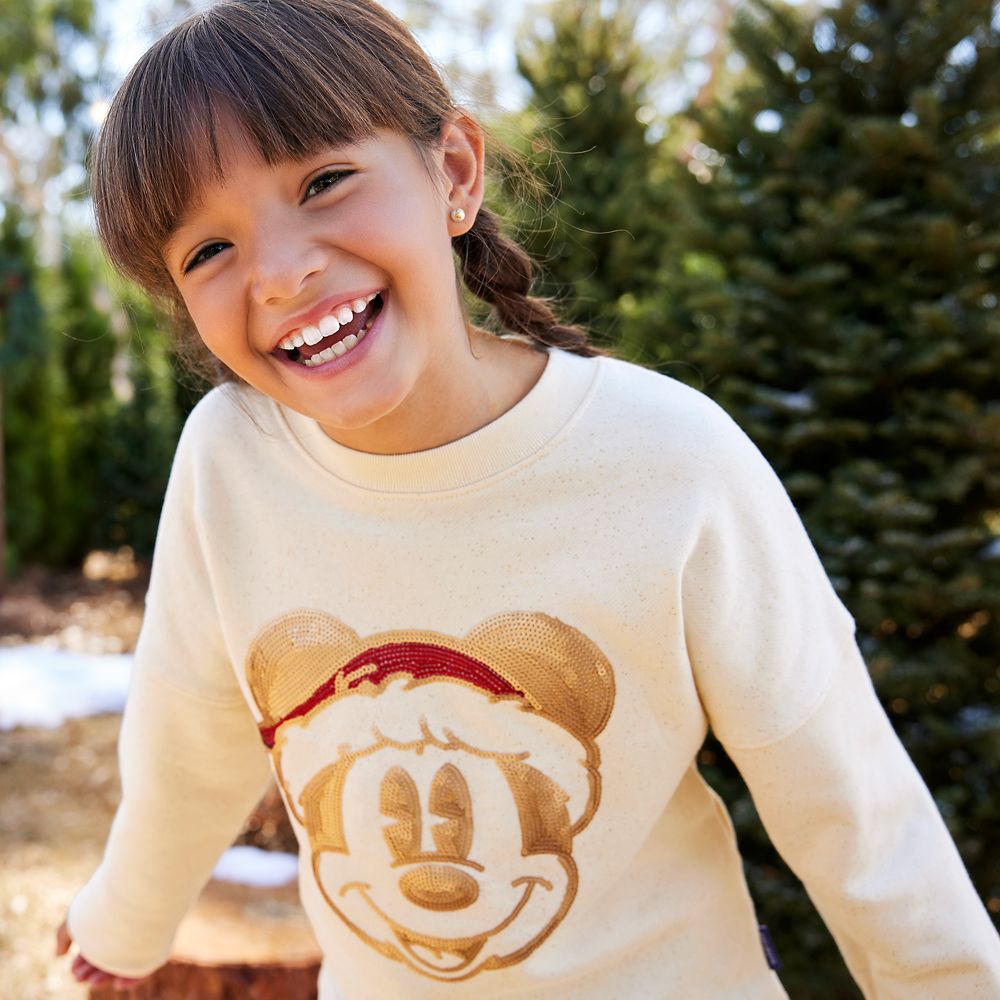 Mickey Mouse Sequined Holiday Spirit Jersey for Kids