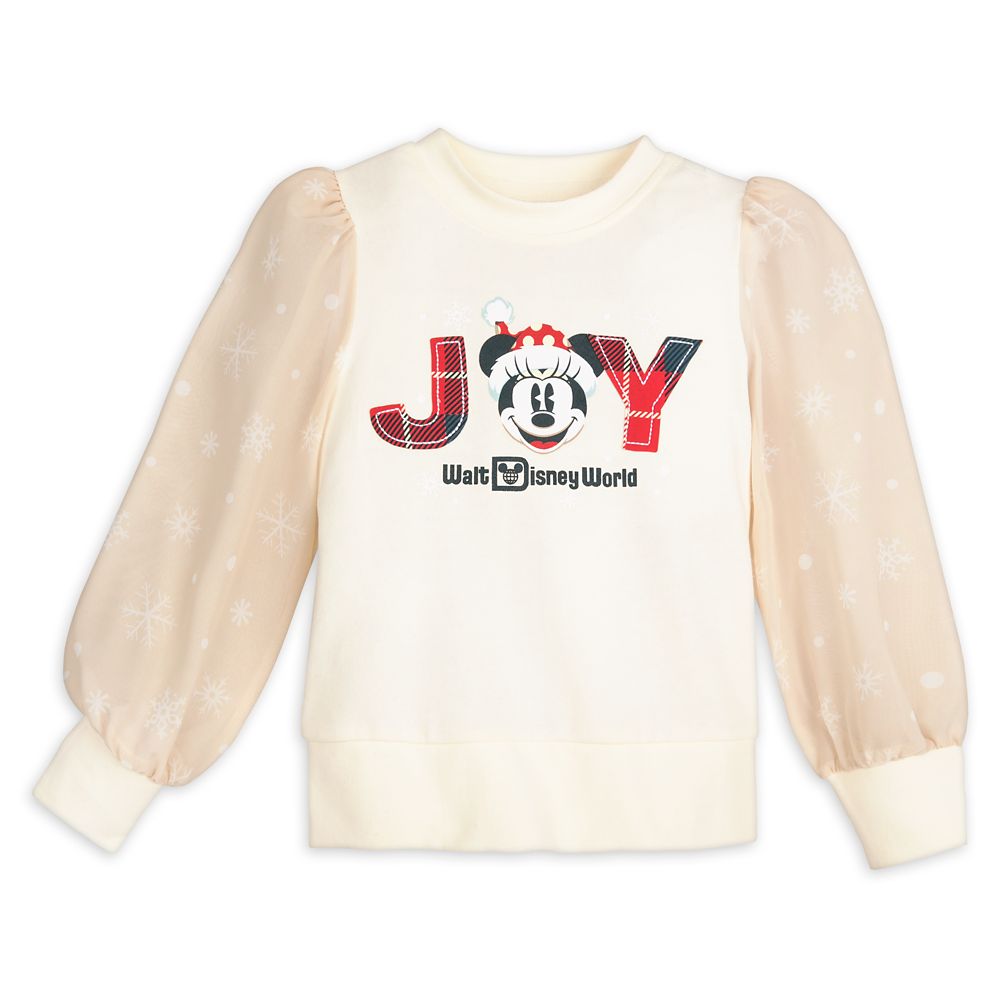 Minnie Mouse ''Joy'' Holiday Fashion Top for Girls – Walt Disney World