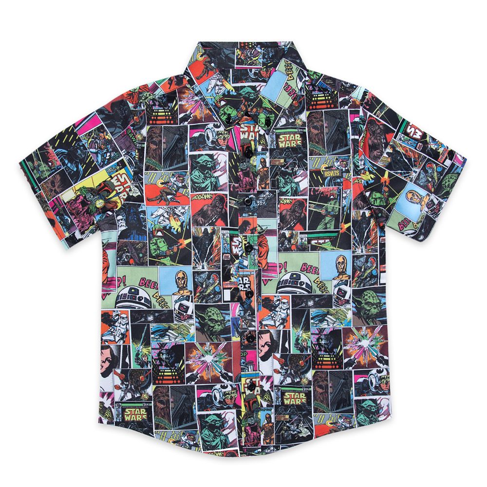 Star Wars ”Comic to the Dark Side” KUNUFLEX Short Sleeve Shirt for Kids by RSVLTS now out for purchase