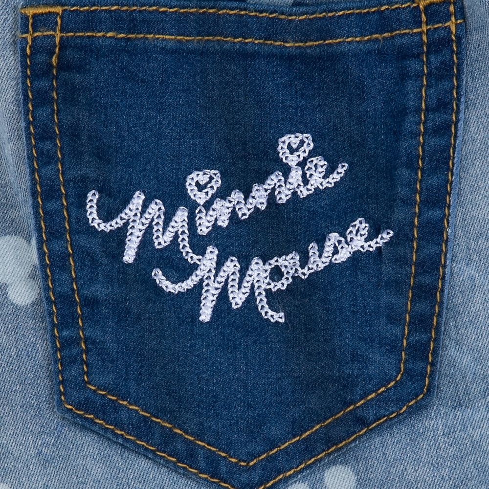 Minnie Mouse Vintage-Style Denim Skirt for Girls