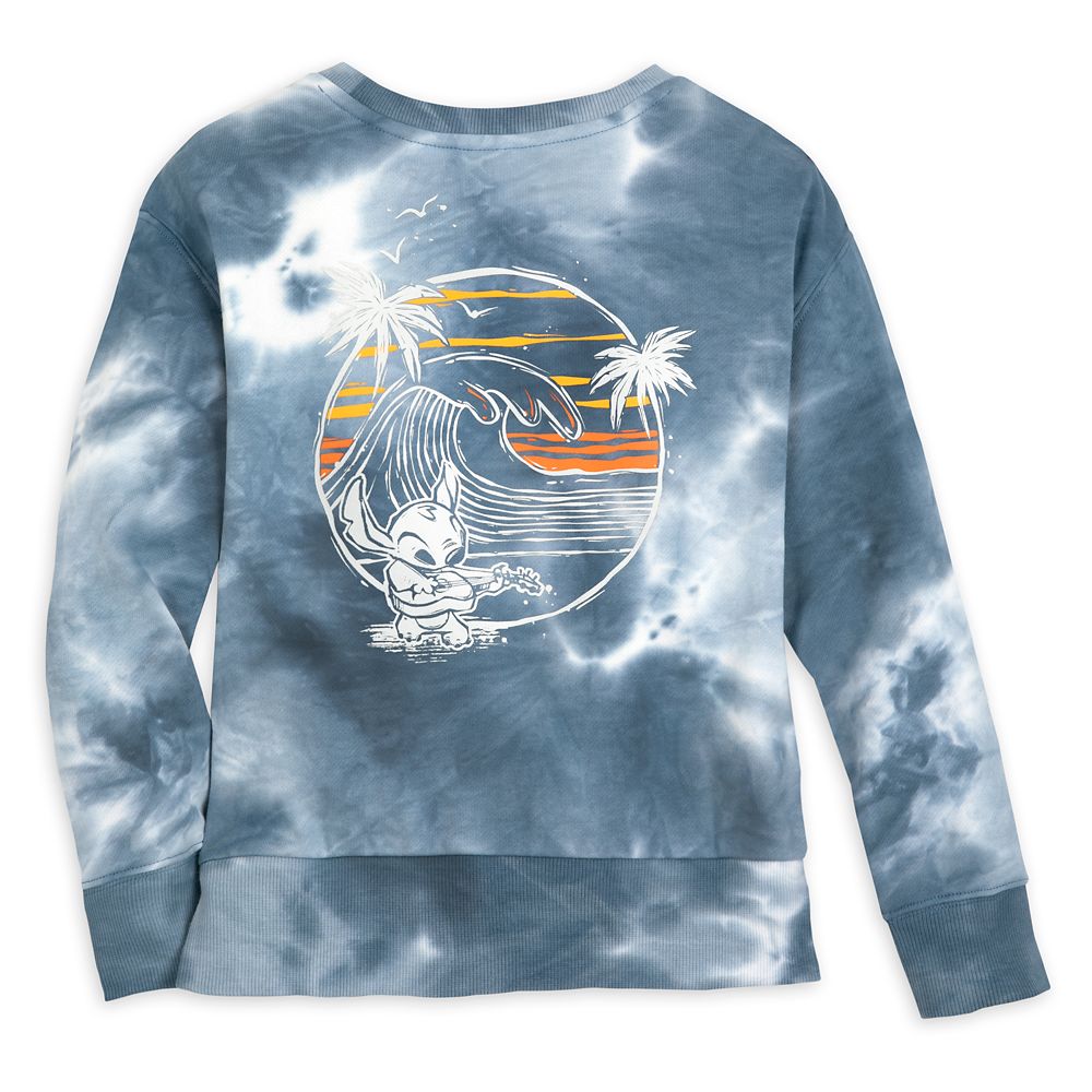 Stitch Long Sleeve Tie-Dye Pullover for Kids