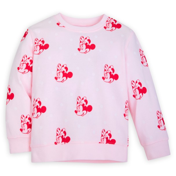 Minnie Mouse Allover Pullover Sweatshirt for Girls