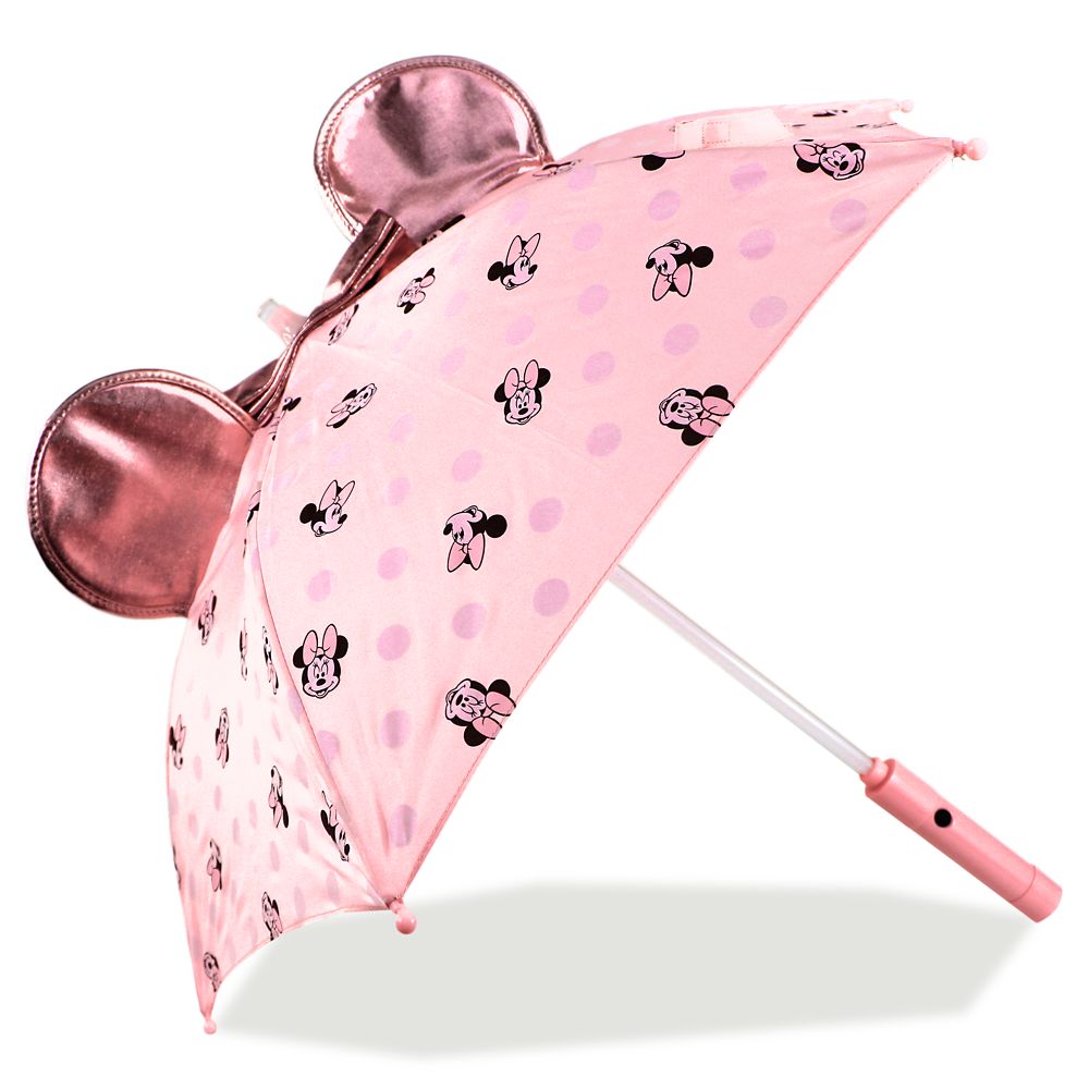 Minnie Mouse Pink Light-Up Umbrella for Kids