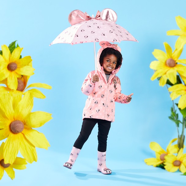 Minnie Mouse Pink Rain Jacket for Kids