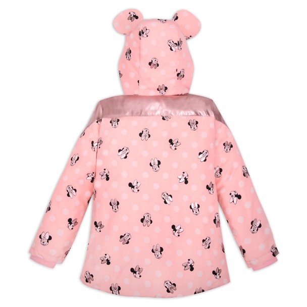 Disney Store Minnie Mouse Clubhouse Rain Jacket/Raincoat Size Small 5/6 5T 