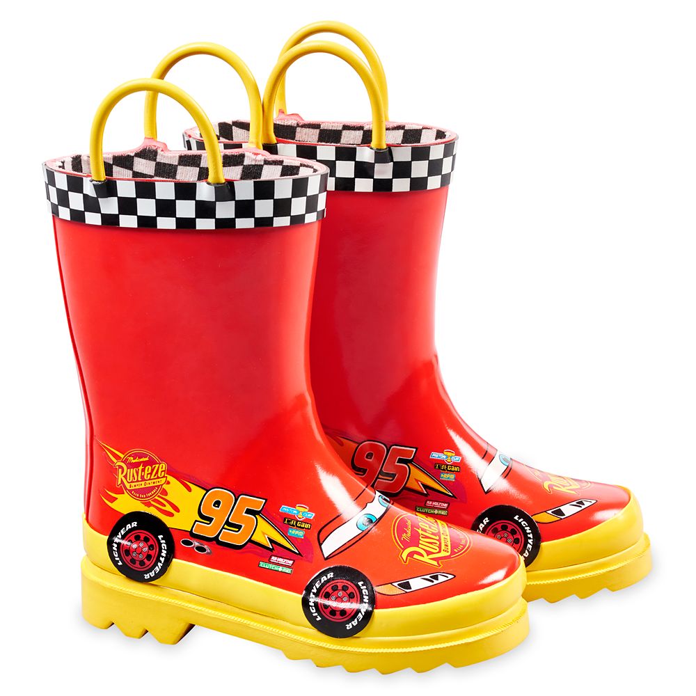 Lightning mcqueen rain store boots