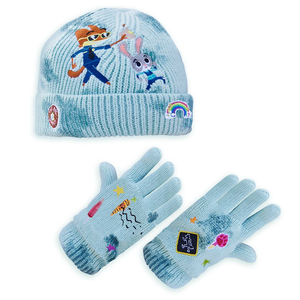 Judy Hopps and Nick Wilde Knit Beanie and Gloves Set for Kids – Zootopia