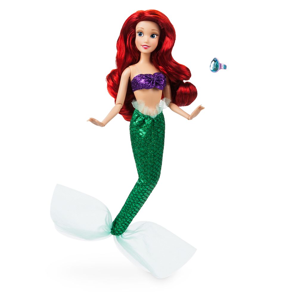 Ariel Doll with Ring - The Little Mermaid - 11 1/2