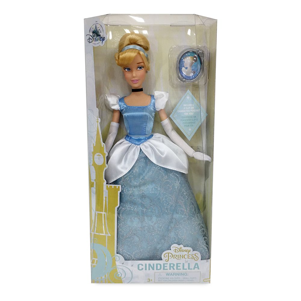 Disney Store Princess Cinderella Classic Doll w// Gus Girls Poseable Figure Toy