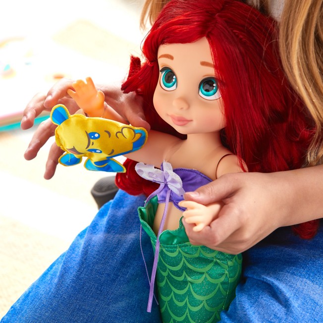Disney Store Ariel The Little Mermaid Animator Doll Toddler Doll 18" 