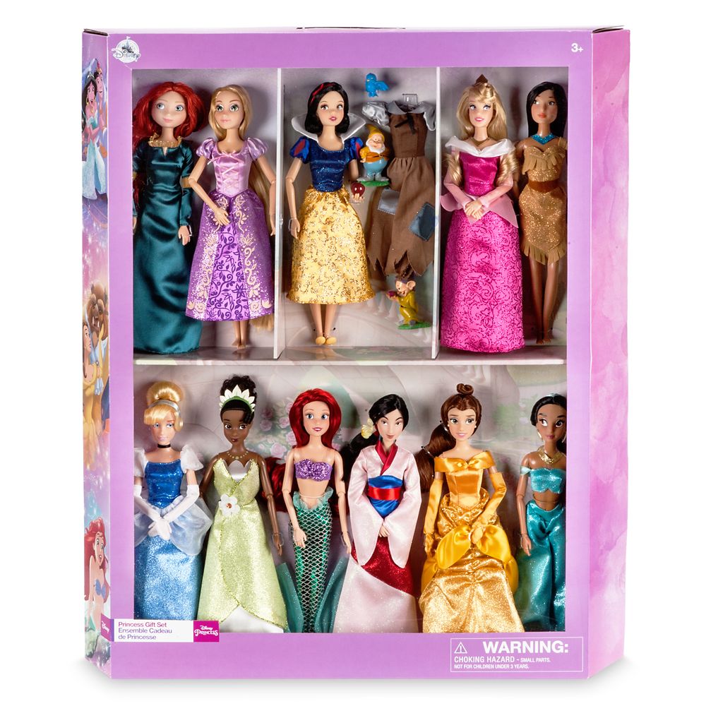 disney store princess doll set