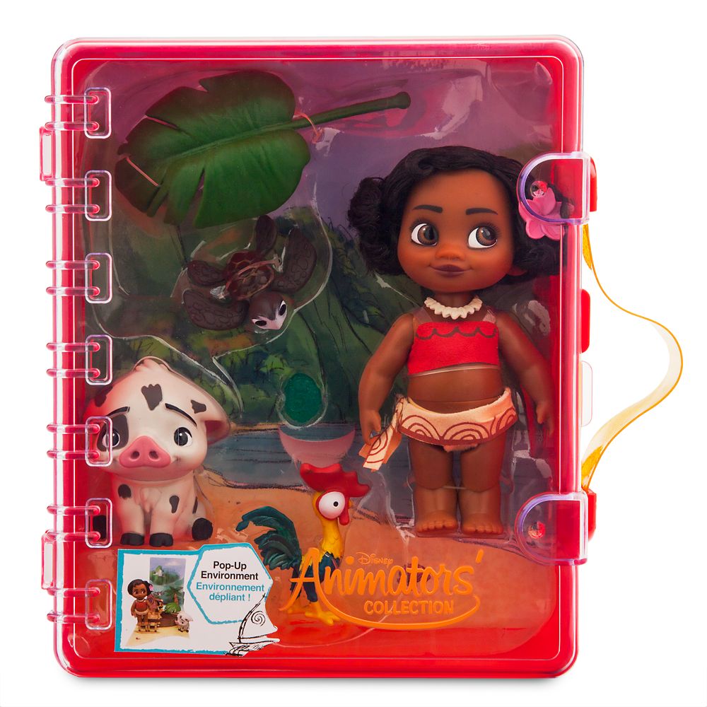 moana mini doll playset