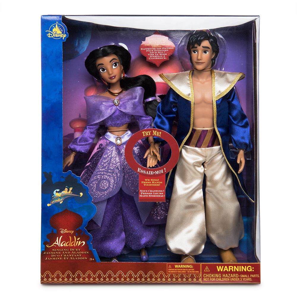 aladdin and jasmine singing duet doll set