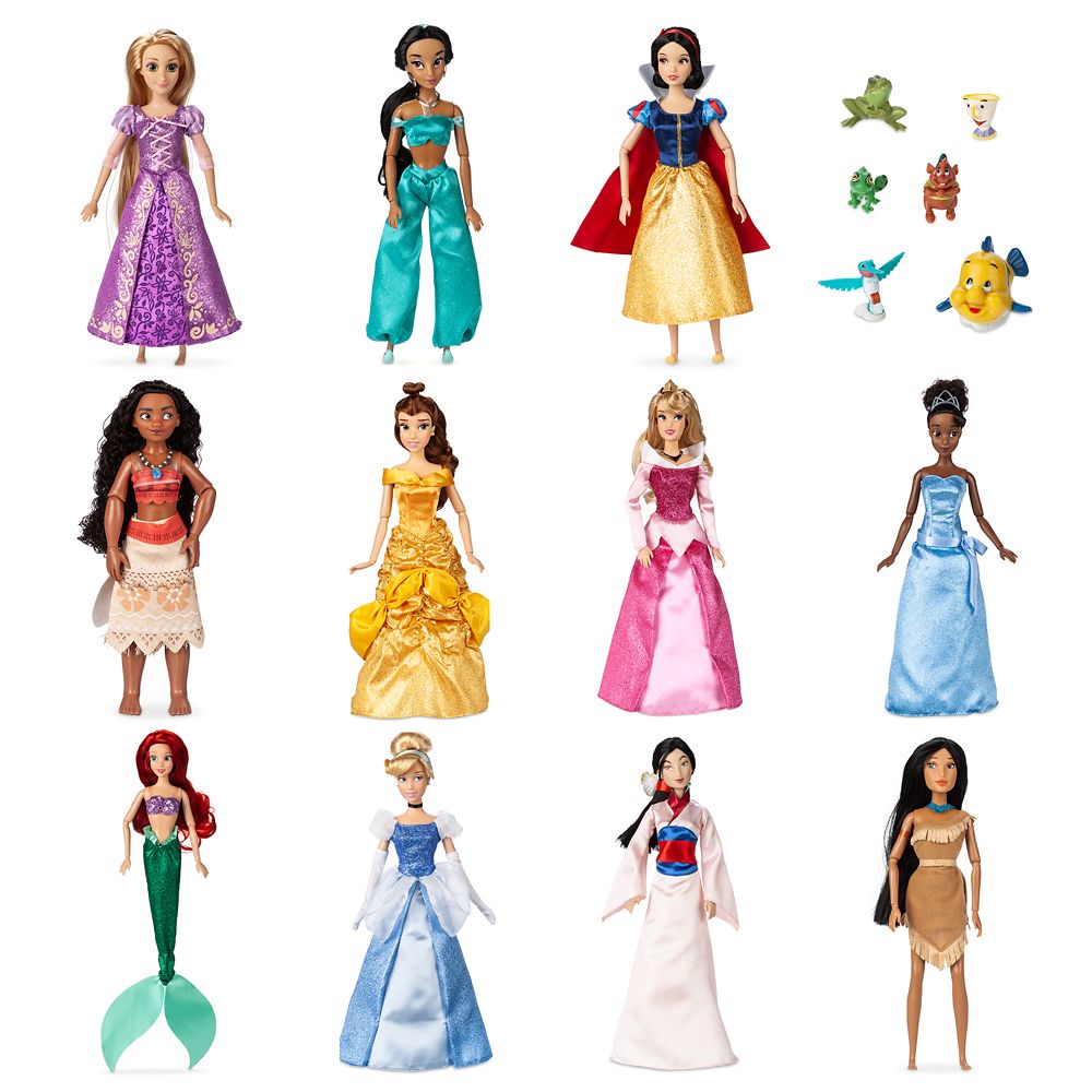 11 piece disney princess doll set