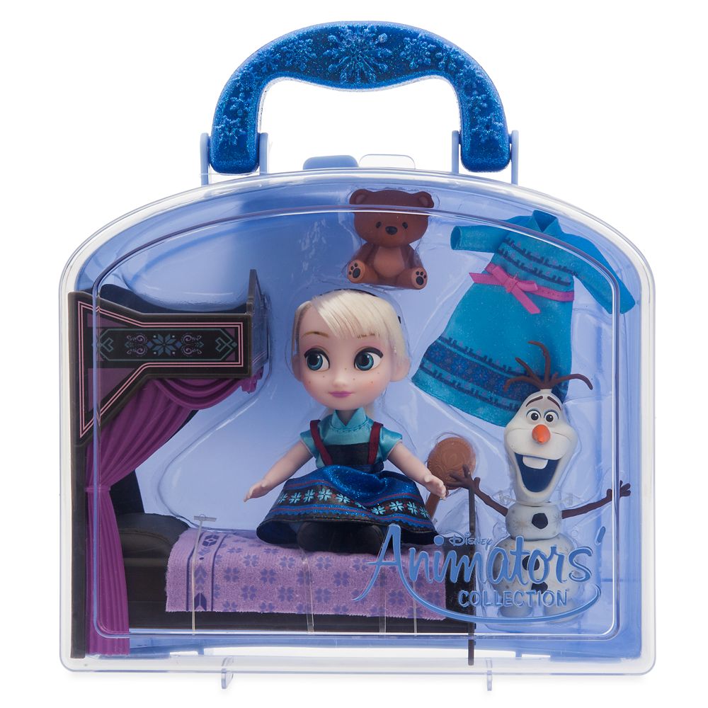 elsa mini animator doll playset